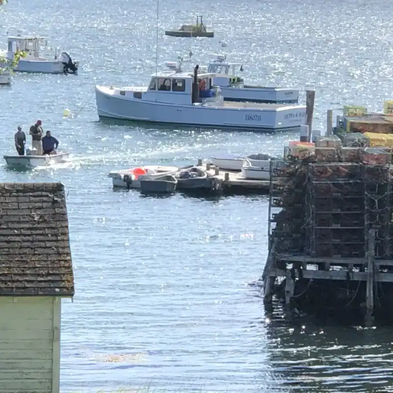 Off The Table in Maine - boats at harbour